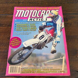 Motocross Action Magazine Feb 1991 Issue – Larry Brooks